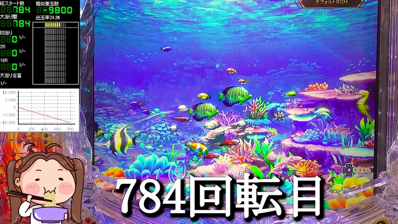 Pスーパー海物語IN沖縄6【沖海6】パチンコライブ配信 海物語ライブ生配信 こあげホール実践実機配信 『こあげ ++992 海物語Live』