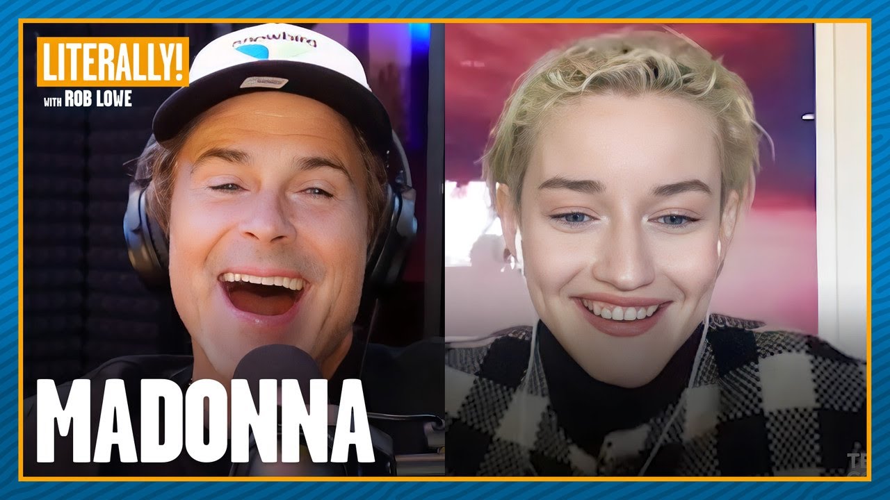 Julia Garner Shares What She Knows About The Madonna Biopic | Literally! with Rob Lowe