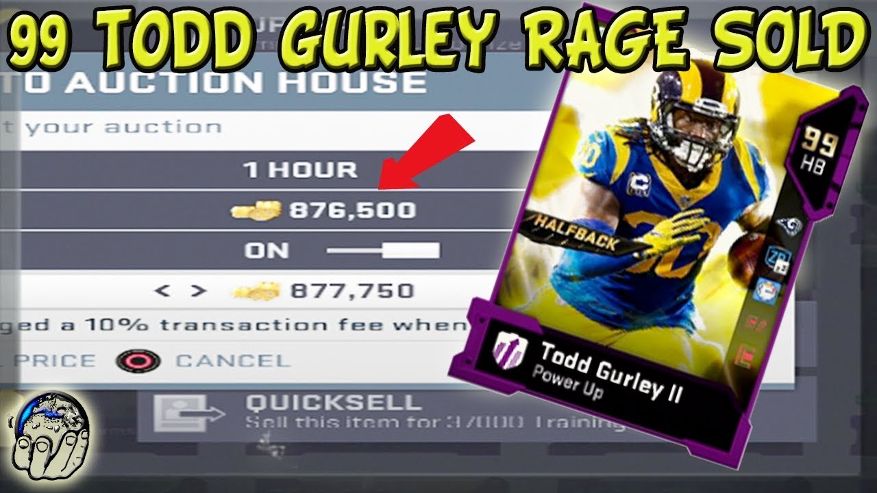 TODD GURLEY RAGE SOLD! I'M DONE! MADDEN RANT! | Madden 19 Ultimate Team