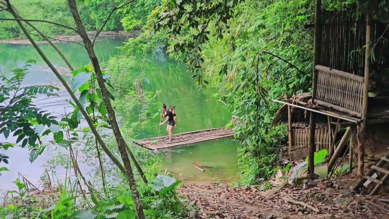 Full video Build a new bamboo residence for a single mother life