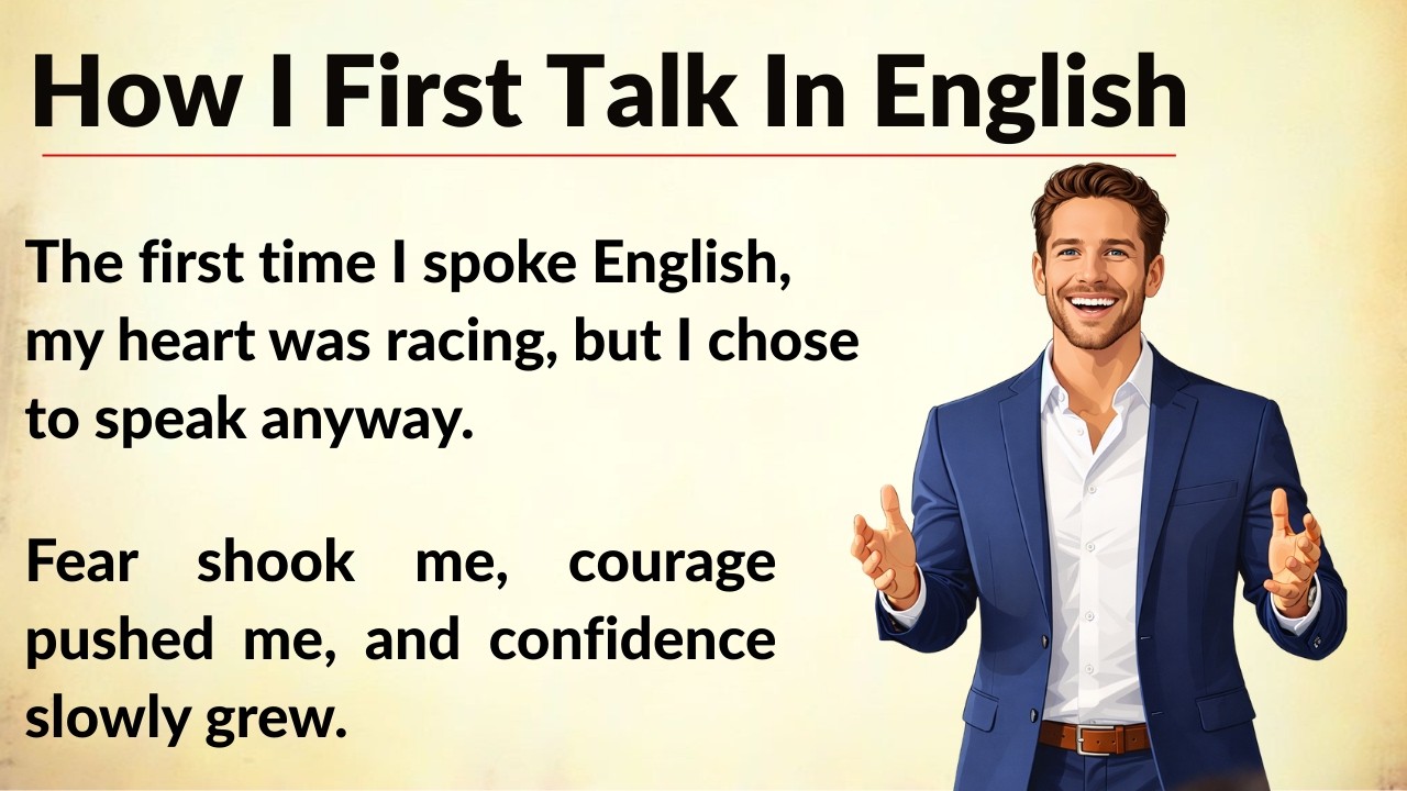 How I First Talk In English || Graded Reader || Improve Your English || Listen And Practice