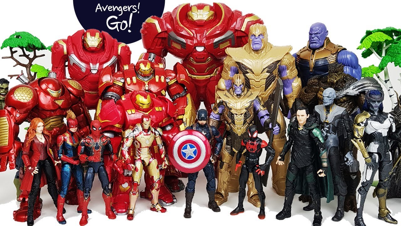 Iron Man & Hulkbuster Go~! Defeat the Thanos! Avengers, Spider-Man, Hulk, Captain Marvel, Thor
