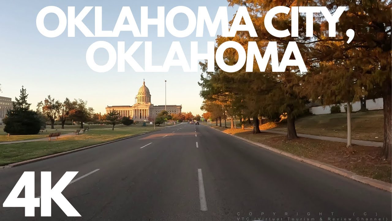[4K] Oklahoma City Downtown -OKC, Oklahoma - driving tour - Bricktown - State capital #OKC #OKLAHOMA