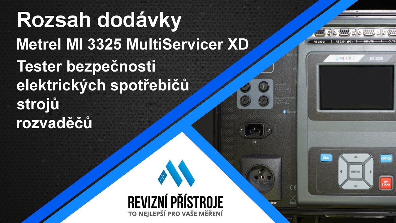 Metrel MI 3325 MultiServicer XD - rozsah dodávky (www.RevizniPristroje.cz)