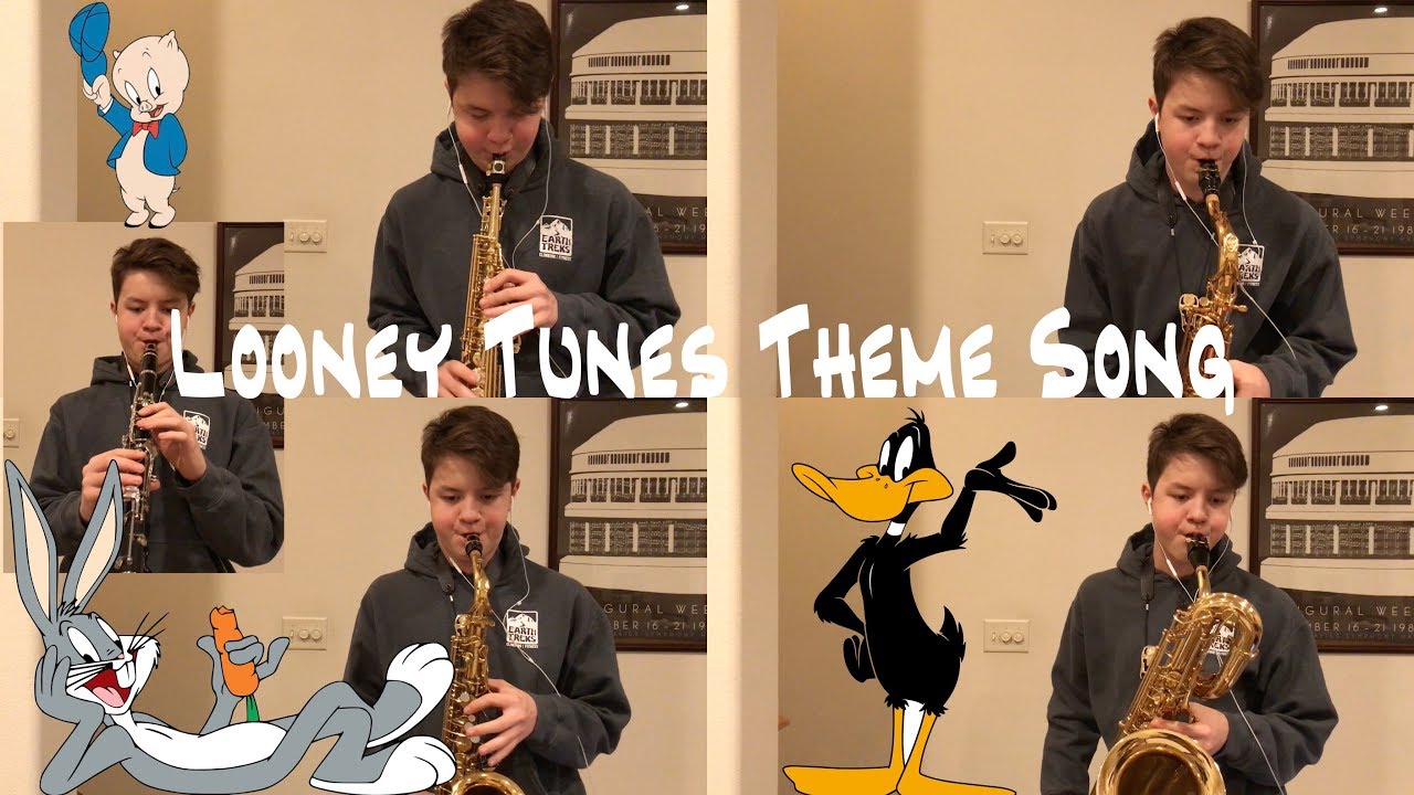 Looney Tunes Theme Song Saxophone Quartet + Clarinet