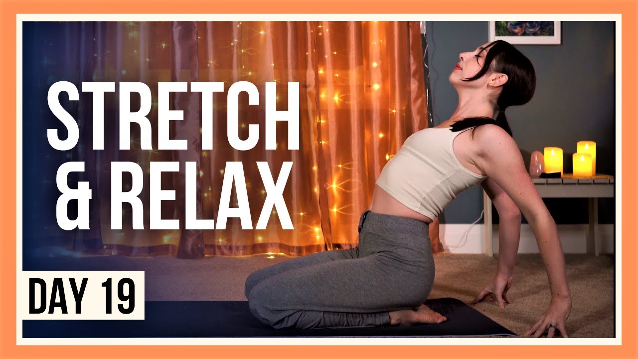 15 min Evening Yoga Stretches &ndash; Day #19 (EVENING YOGA FLOW)