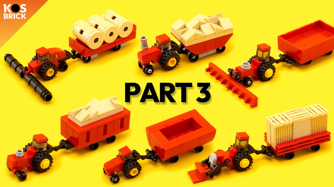 Lego Farm Mini Vehicles - Part 3 (Tutorial)