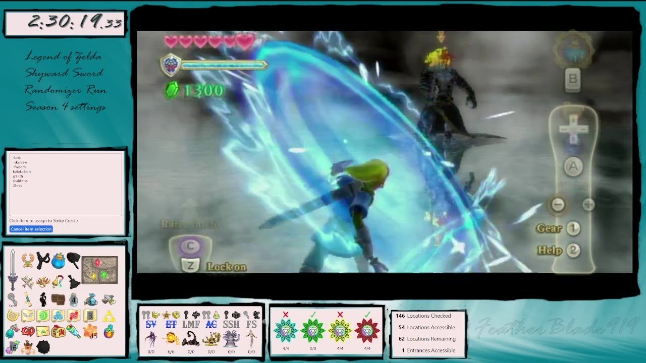 S4 Tournament Practice Run - Legend of Zelda Skyward Sword Randomizer - 1-17-2026