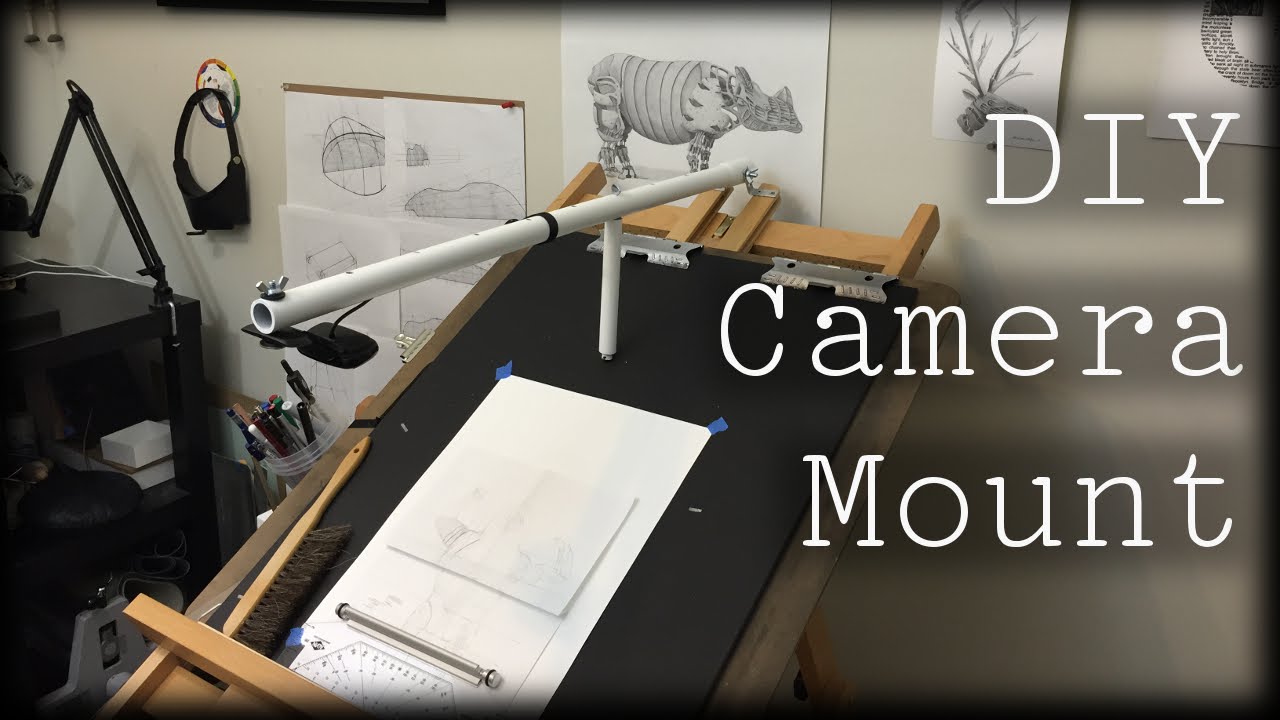 Making An Easel Camera Mount For Recording Drawings