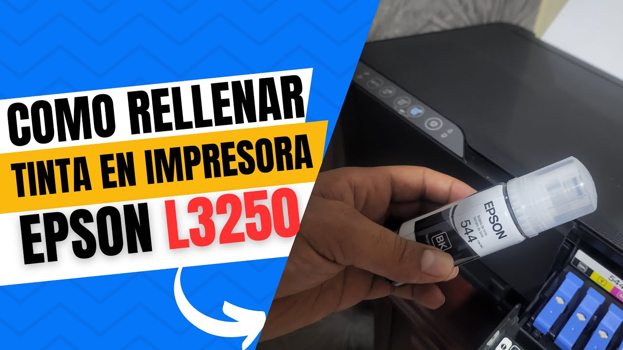Como recargar tinta: Epson L3250