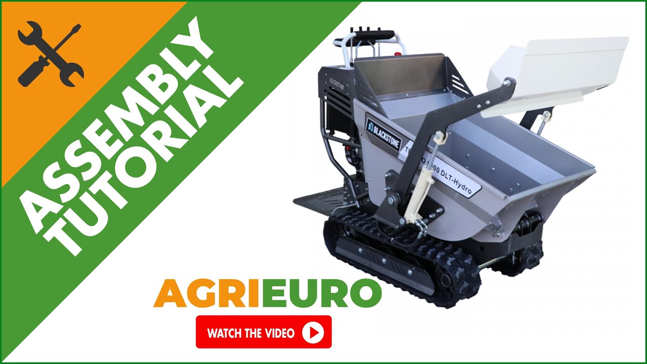 Tracked Barrow Blackstone TB-PRO 5500 DLT-Hydro - Dumper hydraulic barrow 500 Kg - Assembly tutorial