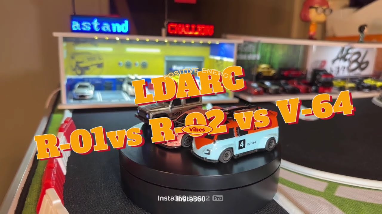 LDARC vs Turbo Racing  ( R-01, R-02 & V-64 vs Turbo c-75 and C-76 ) 8-Lap RC Challenge