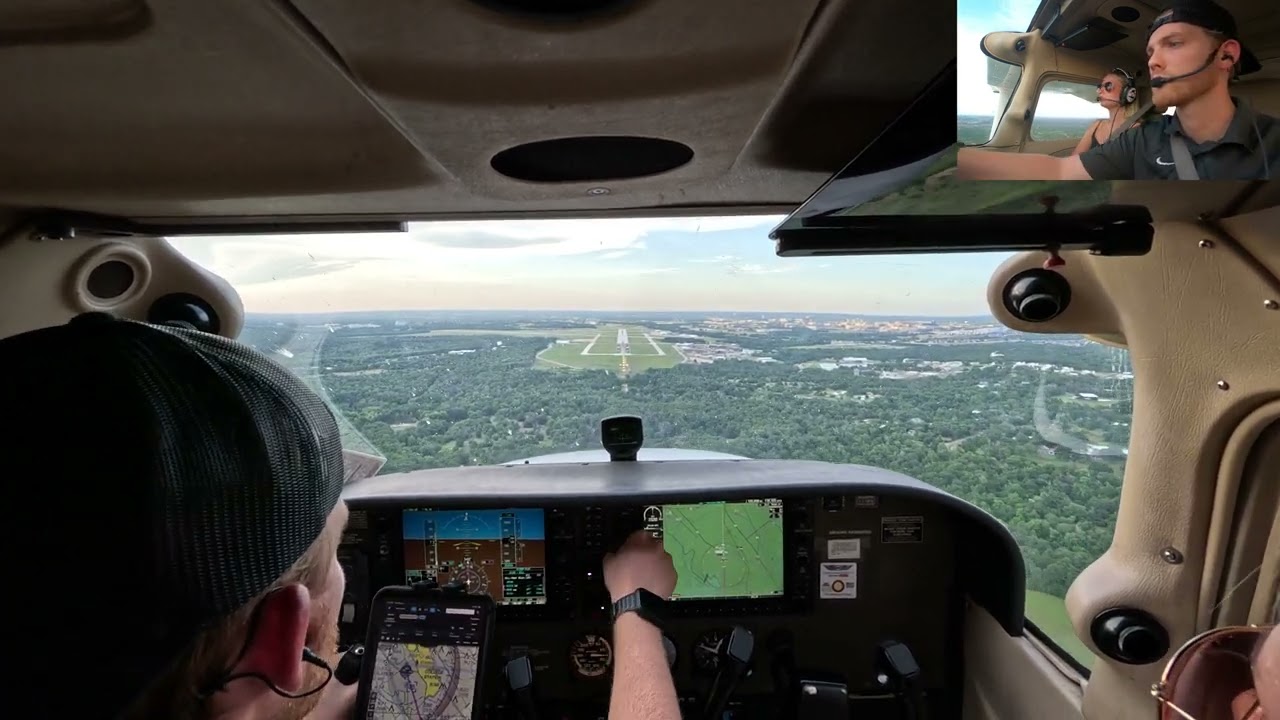 🛩️ Flying Private for Date Night! | Cessna Pilot VLOG | Airport Restaurant Fly-In 🍽️ | KSGR - KCLL