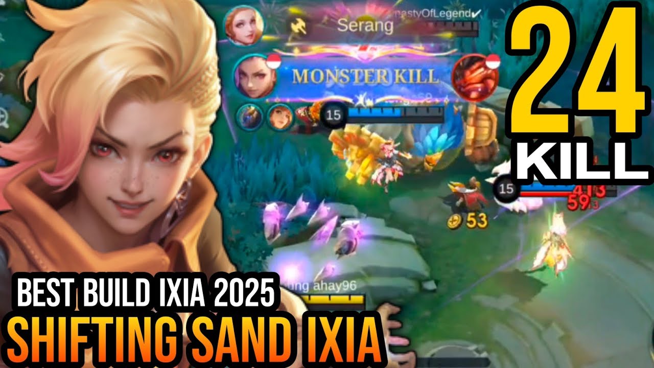 24 KILL IXIA BRUTAL DAMAGE - BEST BUILD IXIA MOBILE LEGENDS