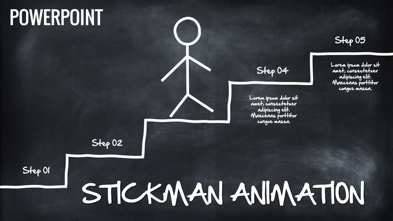 How to create a Stickman Animation in PowerPoint using Morph Transition
