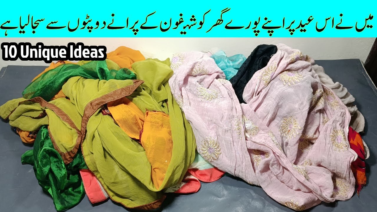 Home Organizer Ideas Using Waste Chiffons Dupatta | Best Out of Weste | Money Saving Ideas |  SSF