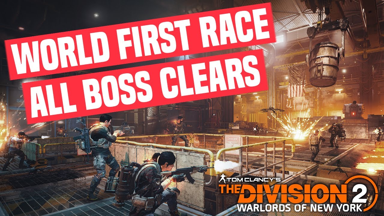 The Division 2 | Operation Iron Horse ALL Boss Clears! World First Race 2nd place