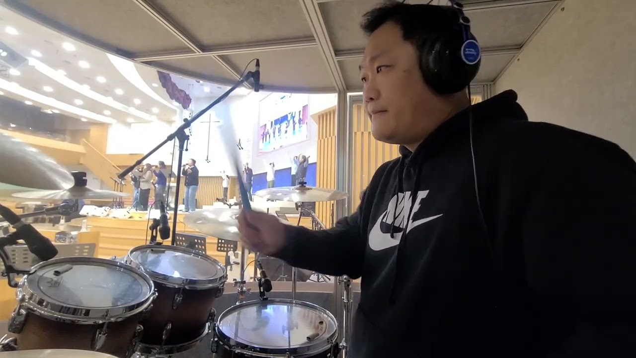 우리주안에서노래하며 ㅣ 드럼커버 ㅣ 드럼실황ㅣ 후니기타 #후니기타 #gretch #drumcover