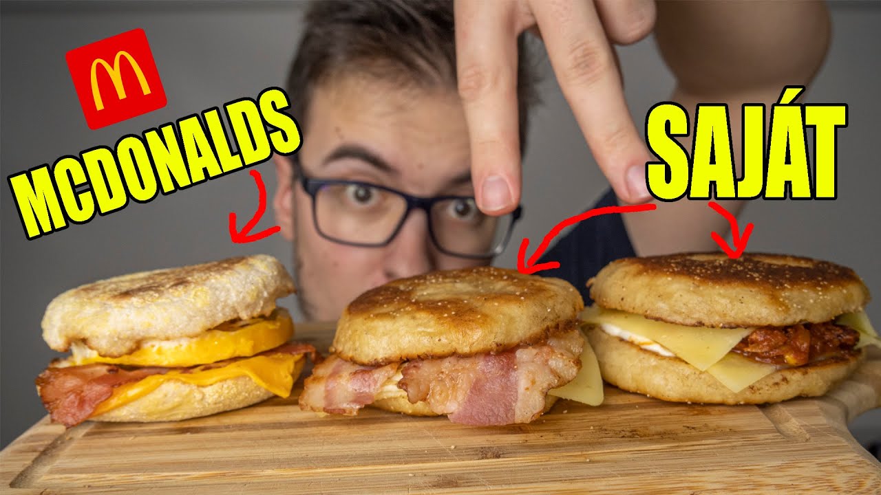 Így készíts TOJÁSOS-BACONOS MCMUFFINT!