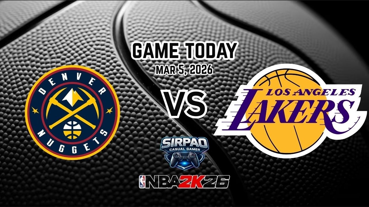 NBA GAME TODAY | DENVER NUGGETS VS LA LAKERS | NBA2K26 | MAR 5, 2026