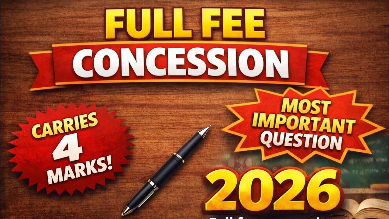#FullFeeConcession#FeeConcession#ScholarshipUpdate#StudentHelp#EducationSupport#SchoolStudent