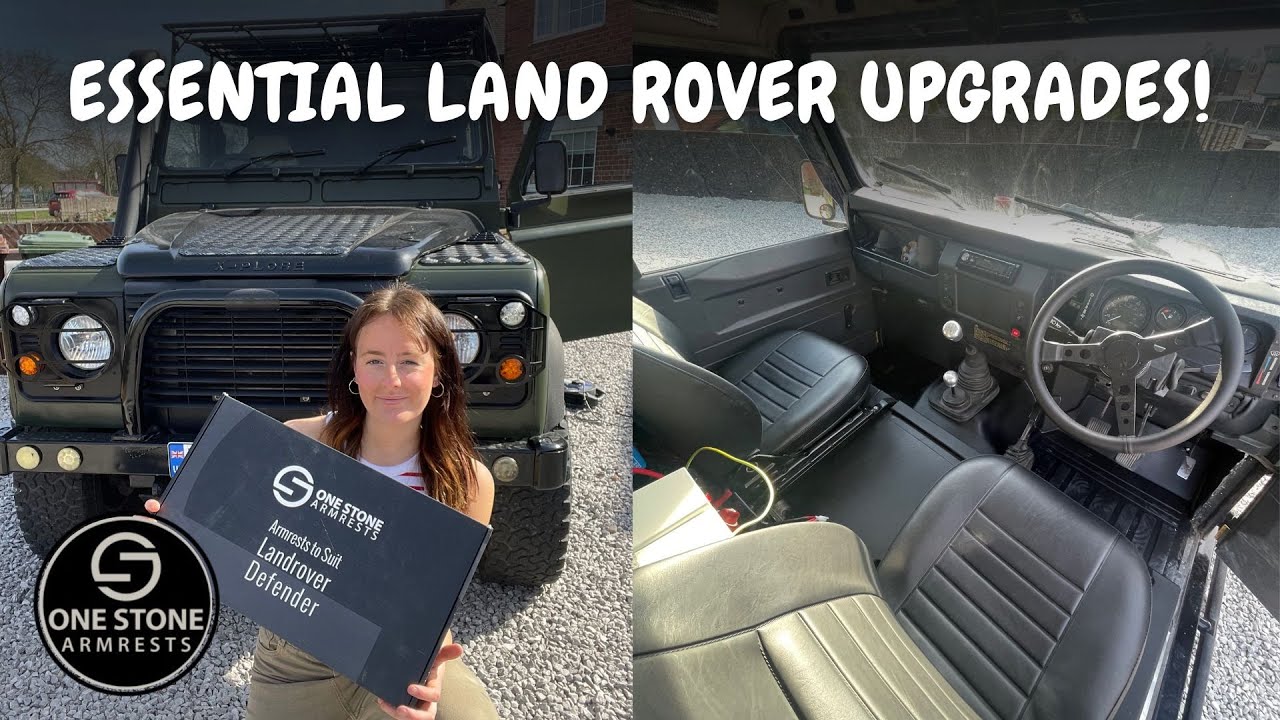 Land Rover Build Part 17: Installing Barrier Mat, Handles, Seat Risers, Seats & One Stone Armrests.
