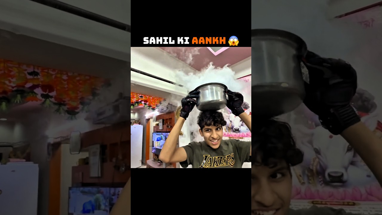 Sahil's eye😭 #souravjoshivlogs #piyushjoshi #souravjoshifunny