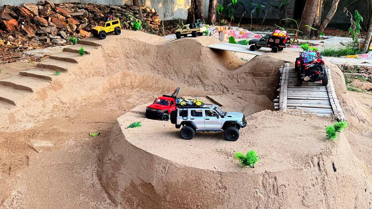 RC Rock Crawler Extreme Mountain Adventure & Bridge Crossing Challenge