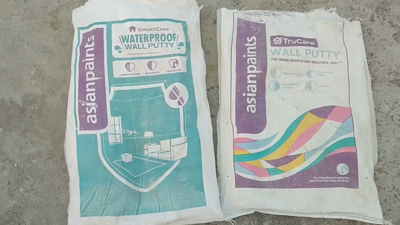 Asain Waterproof wall putty VS is Asain Normal wall putty