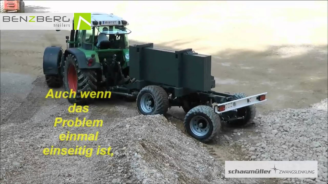 BENZBERG Tridem Mulde mit 40 t Sand, Testfahrzeuge