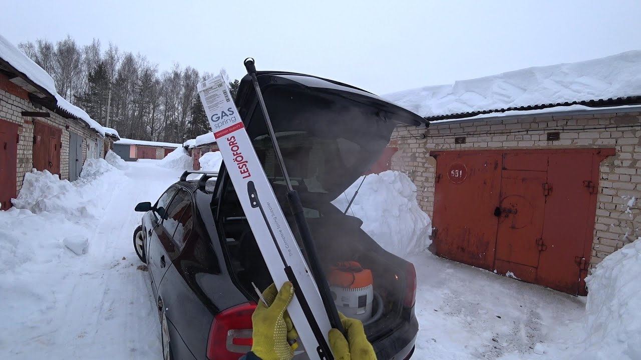 Быстрая замена газовых АМОРТИЗАТОРОВ skoda ocavia a5 RS