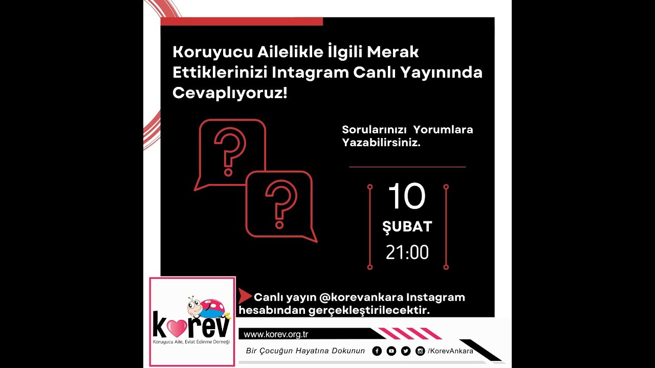 Koruyucu Ailelikle İlgili Merak Edilenler- Instagram Canlı Yayın #deprem #koruyucuailelik