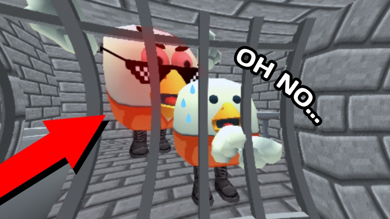 NOOB WENT TO JAIL FOR A POTATO... Only in Chicken Gun!