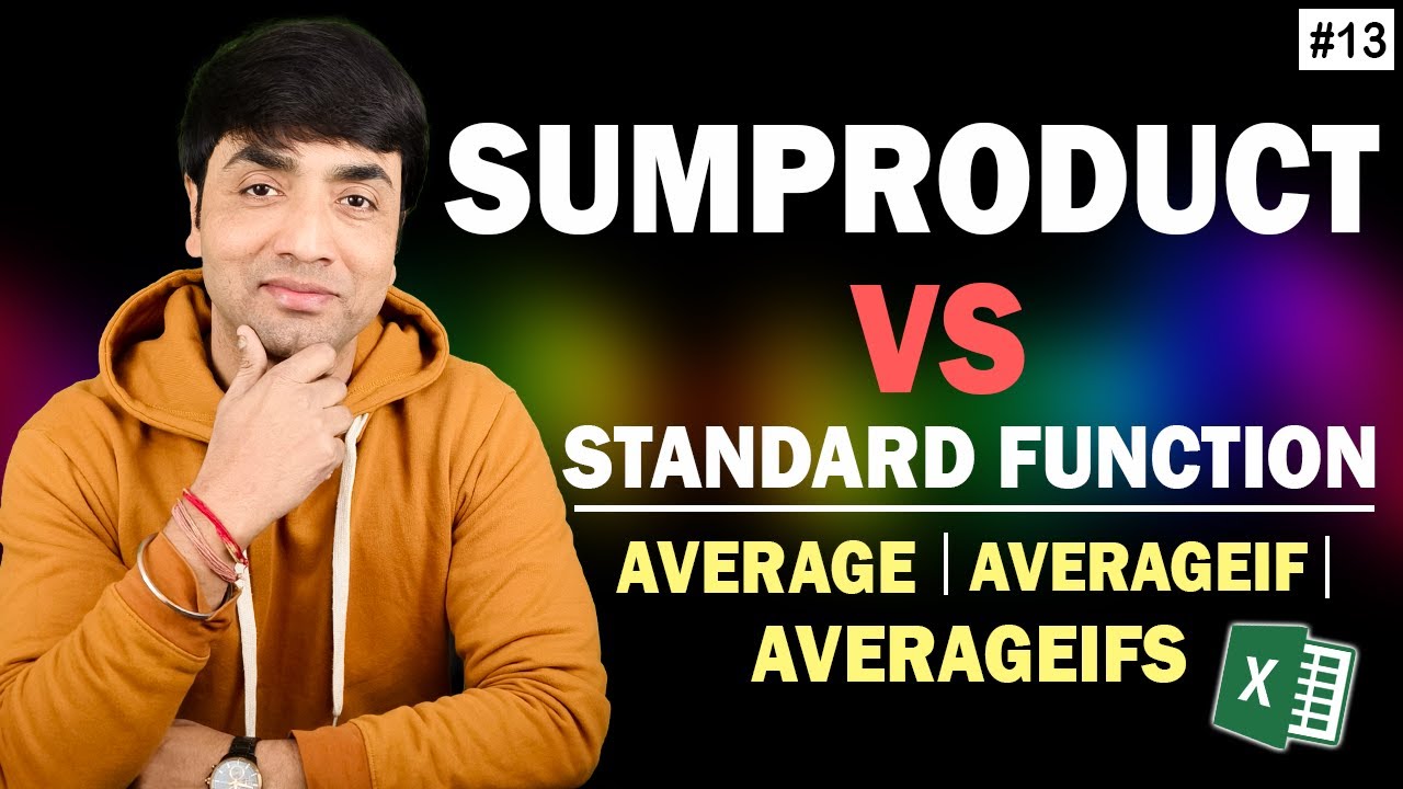 Mastering Excel's SUMPRODUCT Formula vs others-AVERAGE, AVERAGEIF, AVERAGEIFS