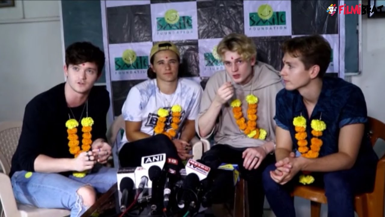 British Band, The Vamps visit Smile Foundation in India, watch video | Filmibeat
