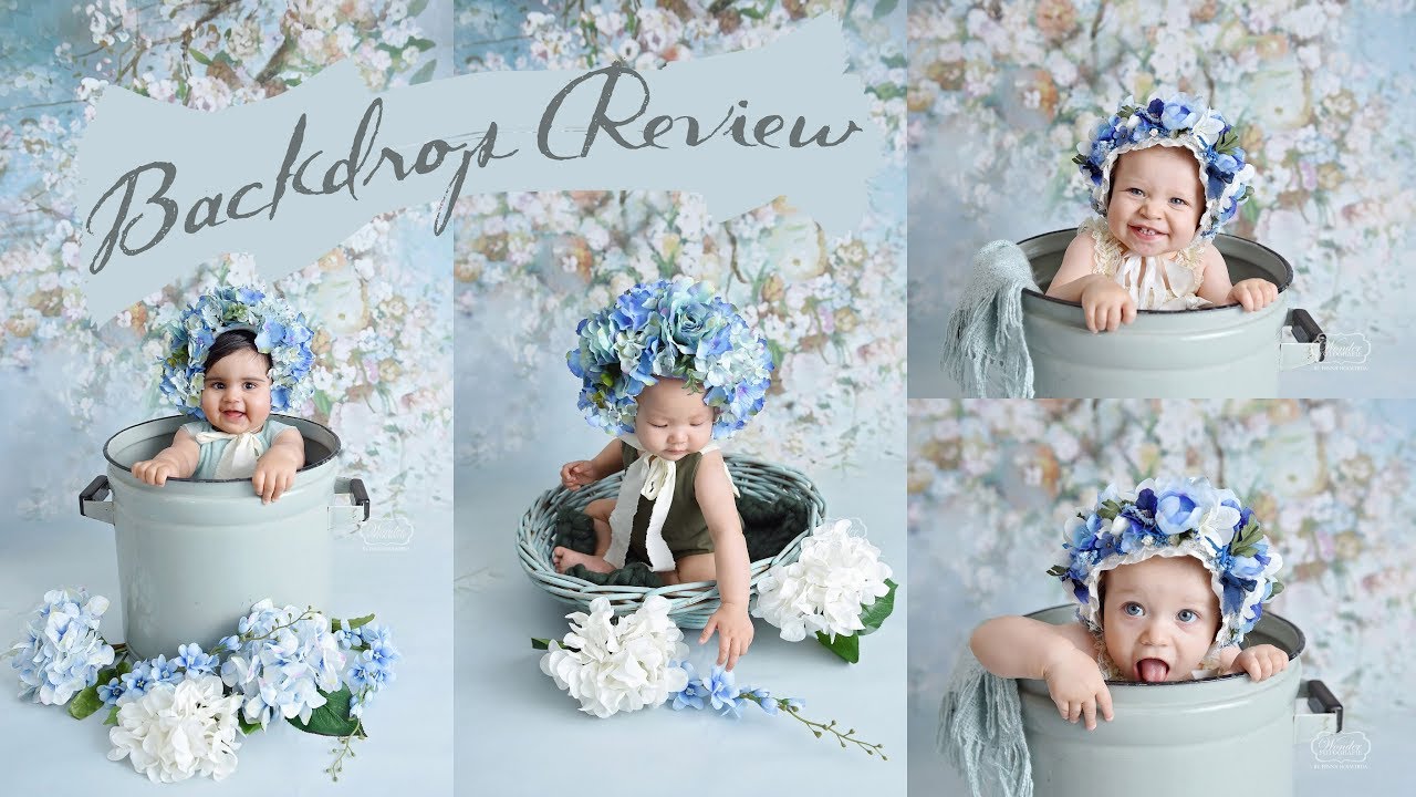 New VINYL floral photoshoot BACKDROP REVIEW, shipped rolled without wrinkles - worldwide shipping