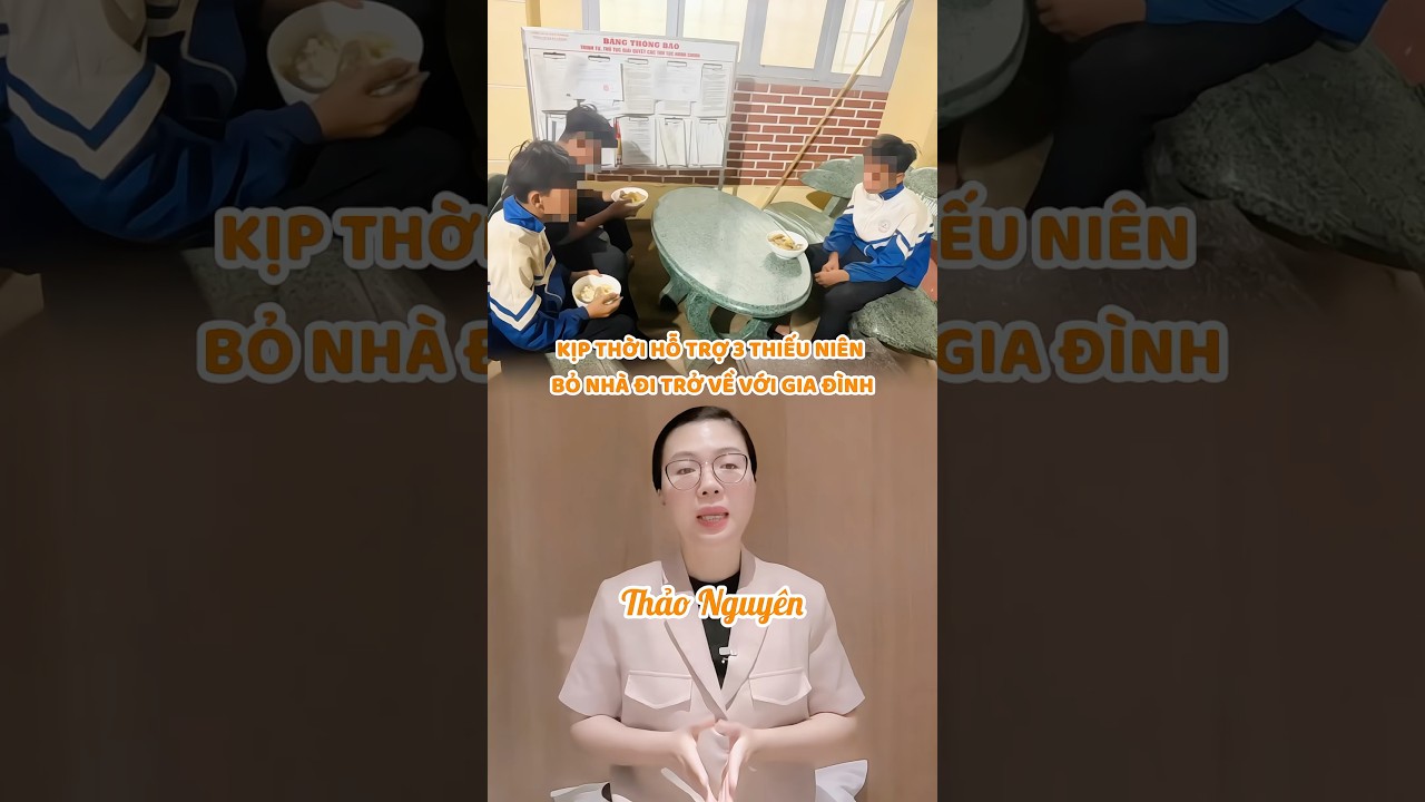 Kịp thời hỗ trợ 3 thiếu niên bỏ nhà đi trở về với gia đình