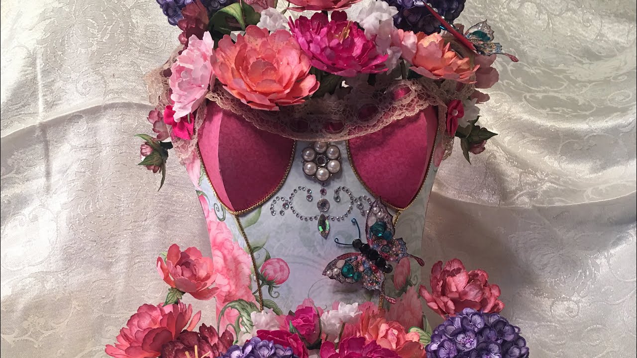 Paper Corsets are handmade. Heartfelt creations audition piece. www.DarlingArt.com