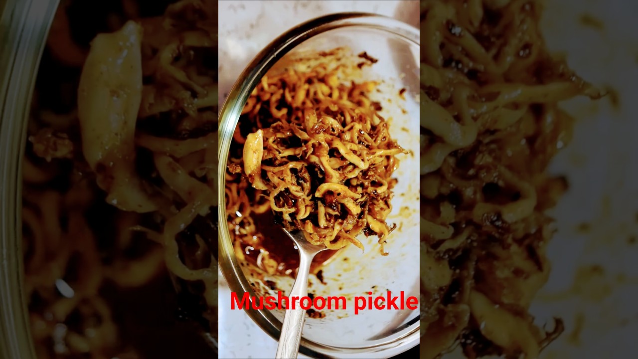 Mushroom pickle/ Viral Mushroom Pickle 