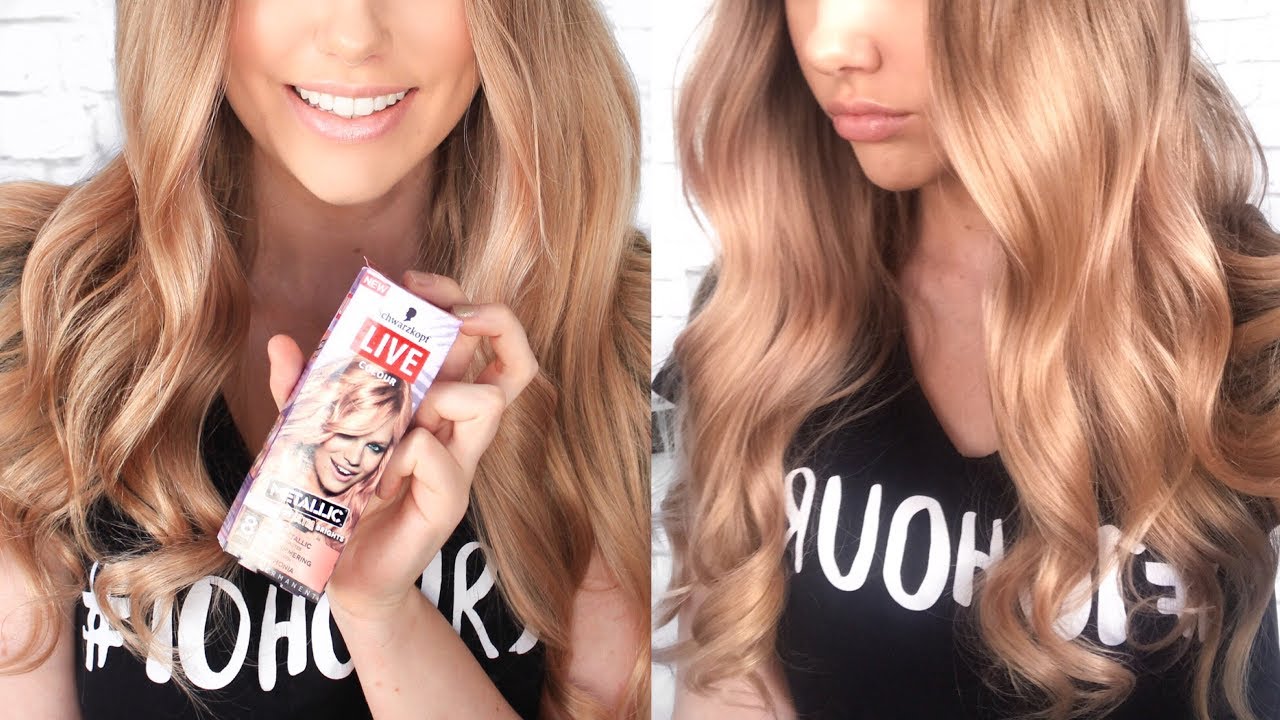 DYING MY HAIR ROSE GOLD // Schwarzkopf LIVE Colour Metallic