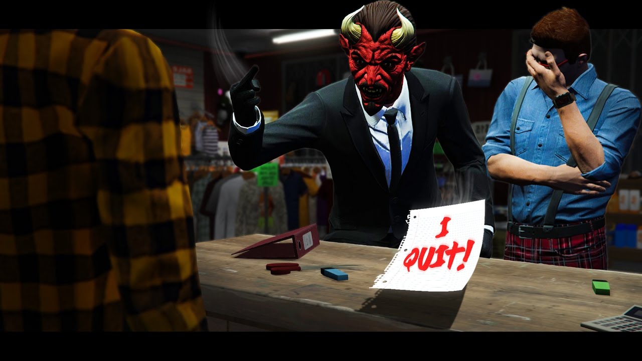 DEVIL NEEDS A JOB! - GTA 5 Skit