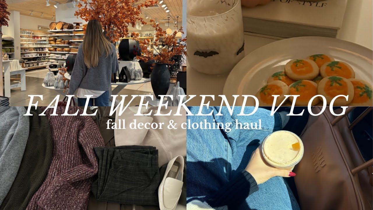 fall decor shopping + HUGE fall clothing haul