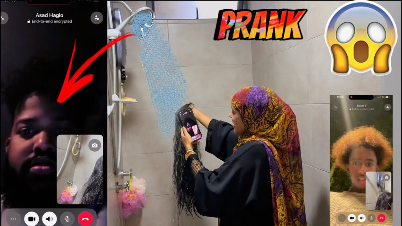 SHOWER PRANK UGU DAMBAYNTII ASAD WAAN GAADAY OMG ALPHA IYO SALAX NAXDIN IYO XISHOD