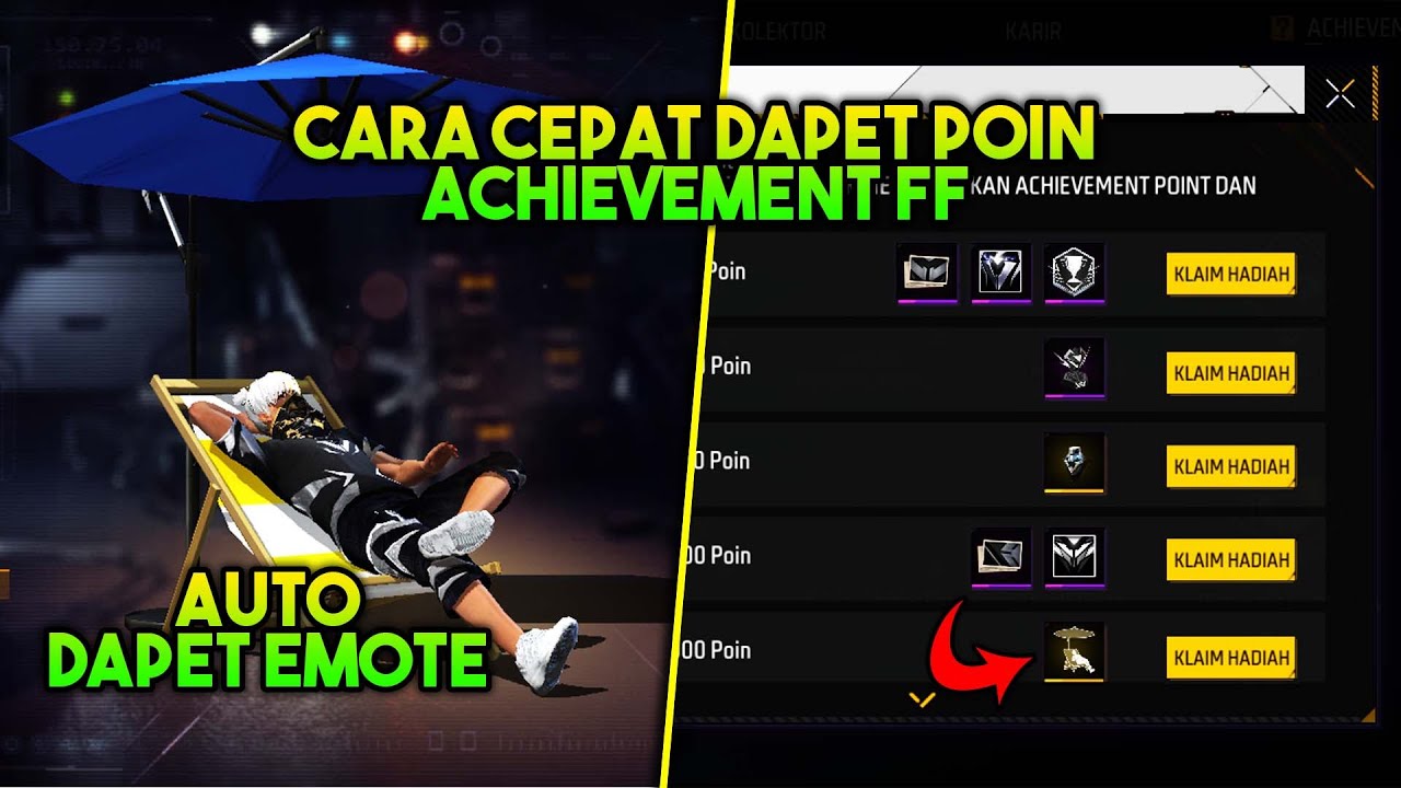CARA CEPAT MENYELESAIKAN MISI ACHIEVEMENT FF TERBARU !! CARA CEPAT DAPET POINT ACHIEVEMENT FF !!