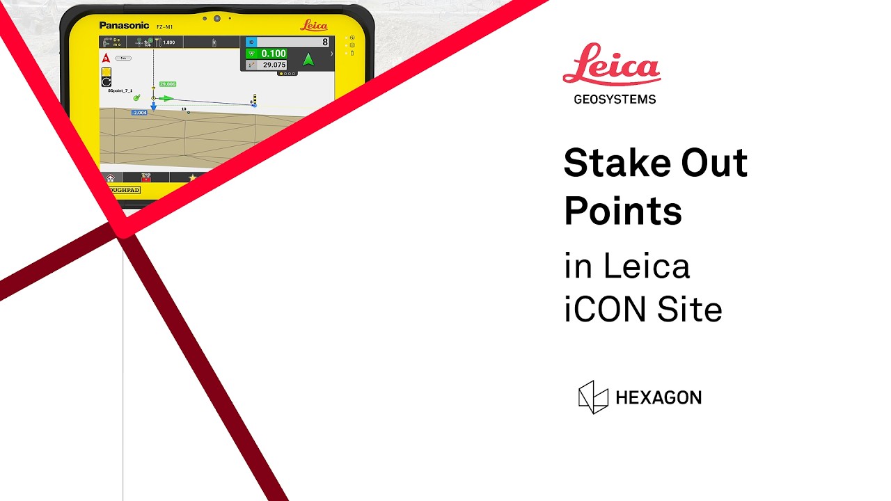 How to stake out points in Leica iCON site