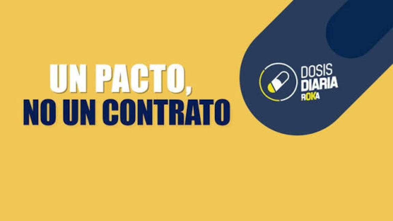 Un pacto, no un contrato - la dosis diaria de hoy 