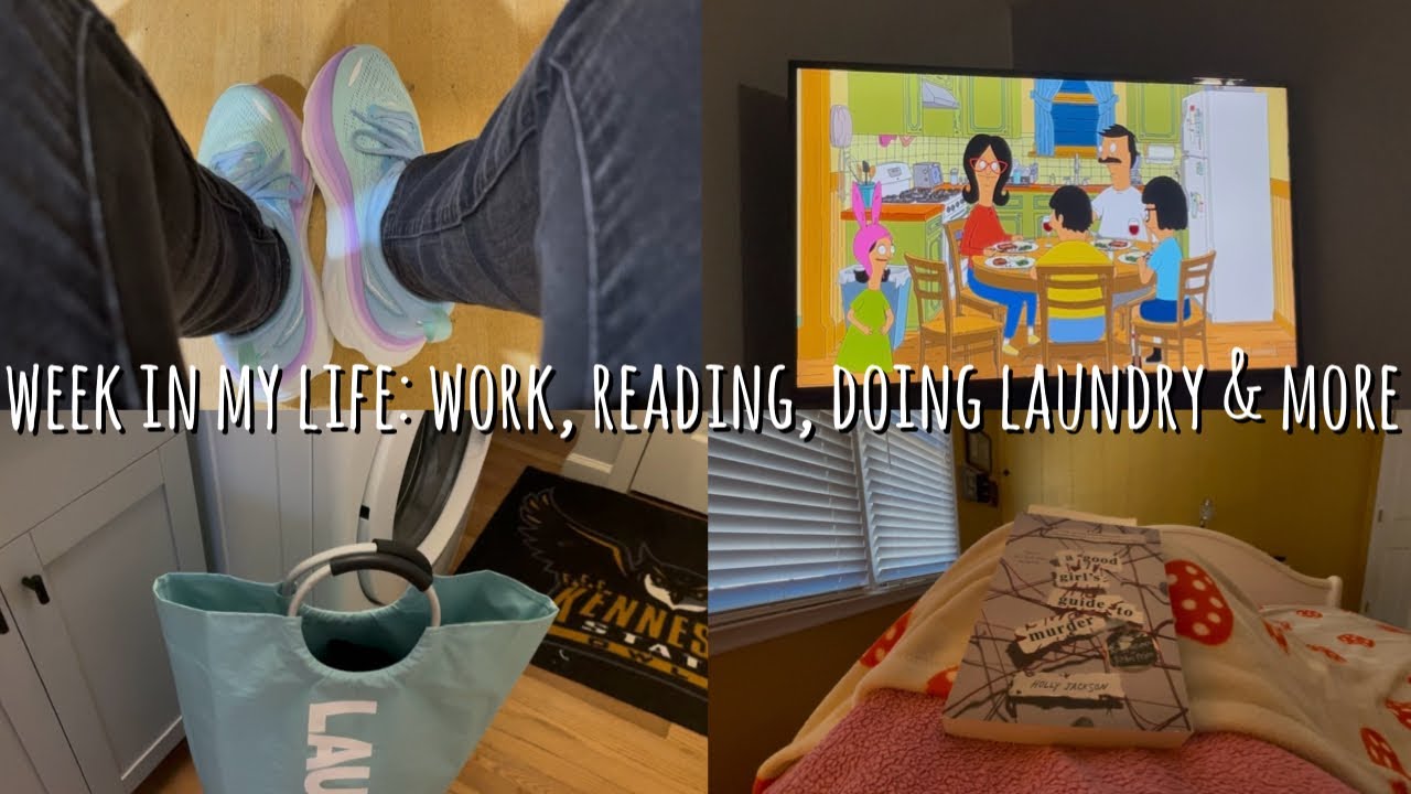 week in my life: work, reading, doing laundry & more | Mia’s Vlogs