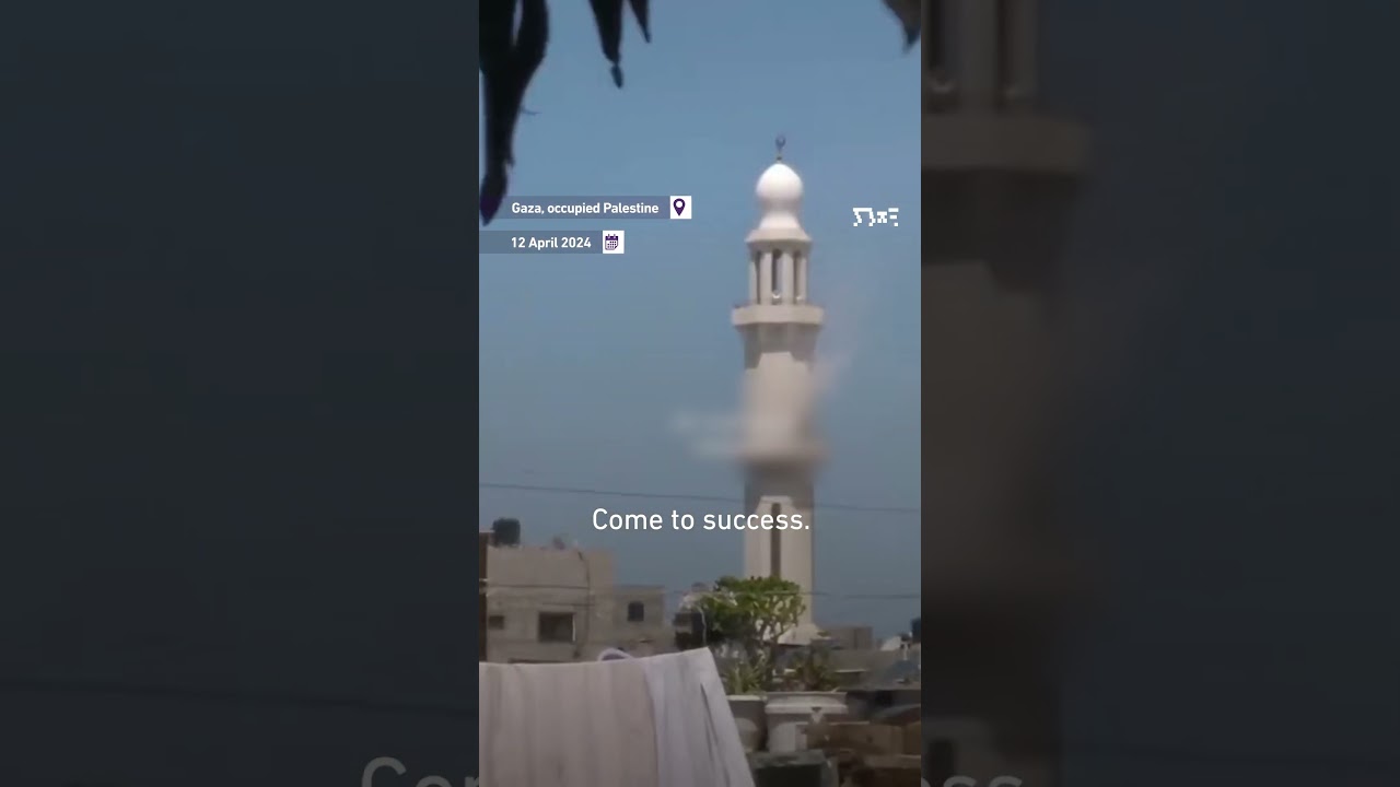 Israeli forces target mosque minaret during Friday prayer call