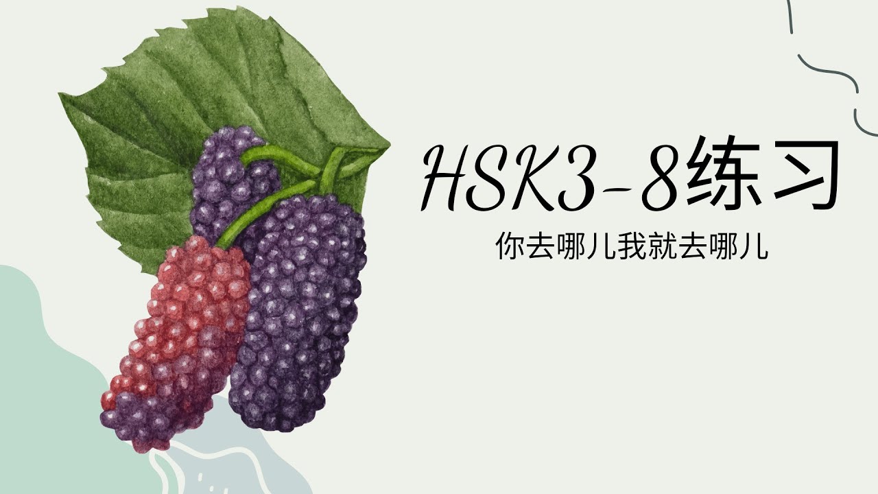 (2.0) HSK3-8练习: 你去哪儿我就去哪儿/Em đi đâu thì anh đi đến đó /Bài tập & đáp án GT HSK3