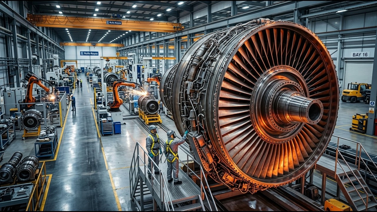 How Rolls-Royce Engines Are Built – Inside the Billion-Dollar Jet Engine Manufacturing Line
